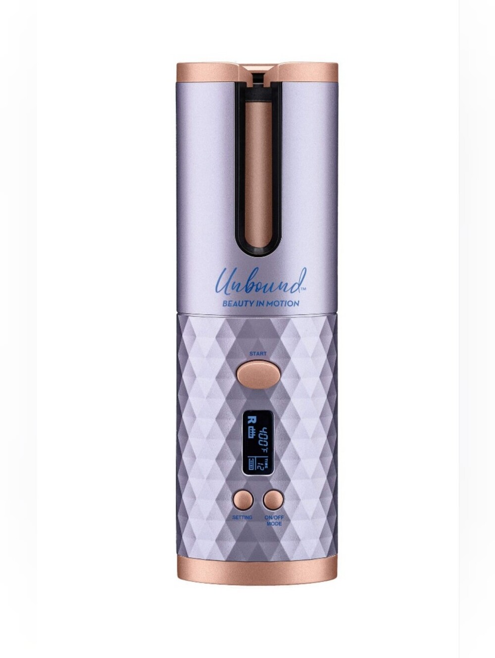 Unbound Beauty In Motion Automatic Hair Curler - Lilac & Rose Gold